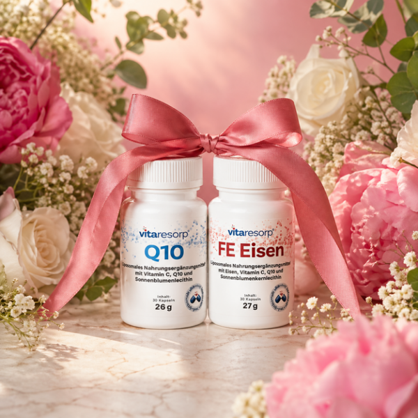 Muttertags-Bundle „Für Mama mit Liebe" – Q10 + FE Eisen
